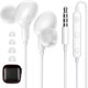 thumbnail image 1 of Auriculares con cable iMangoo con micrófono y control remoto 3.5 mm blanco, 1 of 7