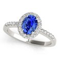 thumbnail image 1 of 0.90 Ct Diamond & Oval Shaped Tanzanite Ring -10K Gold, 1 of 7