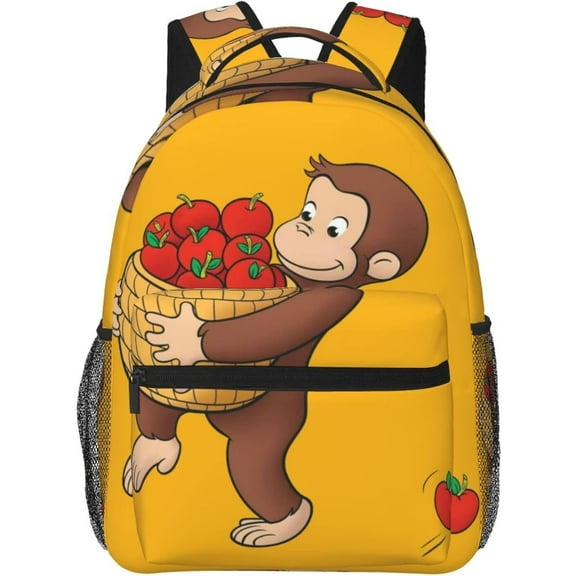 Curious George Backpack Lightweight School Travel Multifunctional Unisex Celebration Anime Character