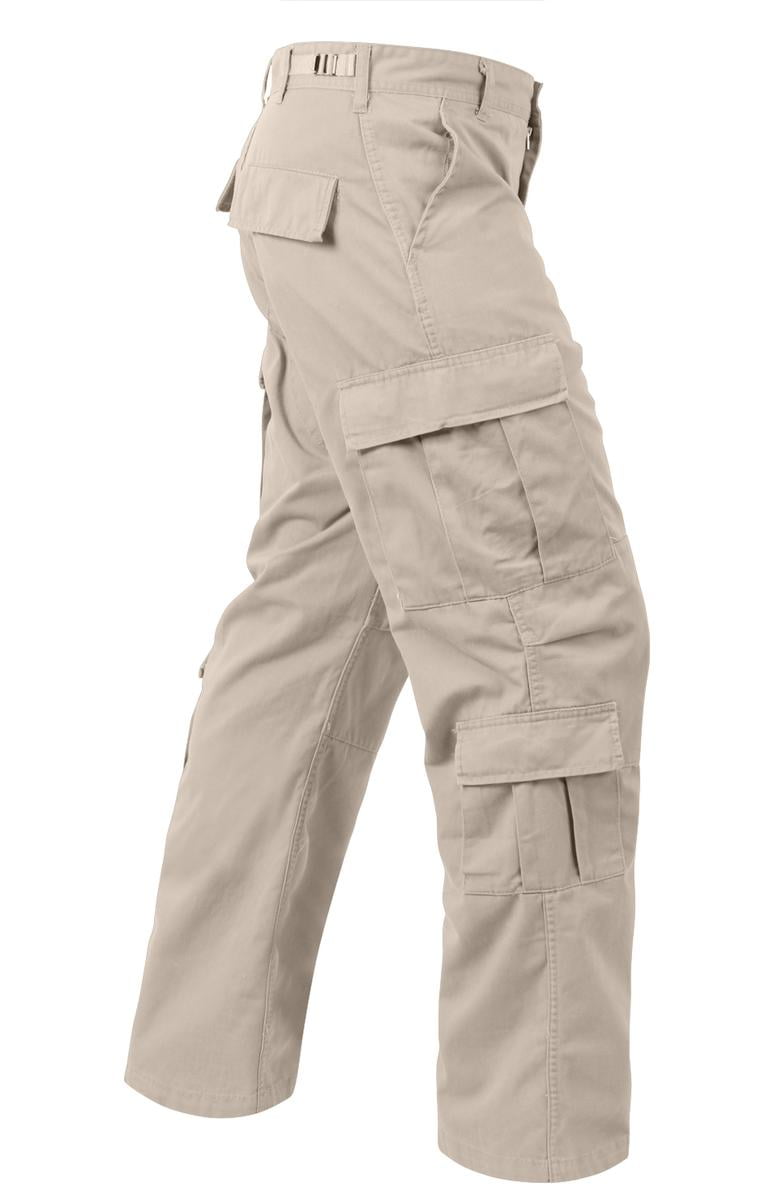 Rothco Stone Paratrooper Cargo Pants, Washed for a Retro Look and
