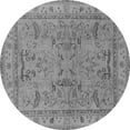 thumbnail image 1 of Ahgly Company Indoor Round Oriental Gray Industrial Area Rugs, 4' Round, 1 of 4