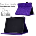 thumbnail image 3 of Embossed Tree PU Leather Flip Tablet Case for Amazon Kindle 11th Generation (2022 Release) Shockproof Protection Card Slots Holder Stand with Pen Slot & Auto Sleep/Wake Case Cover, Purple, 3 of 9