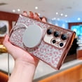 thumbnail image 6 of for Samsung Galaxy S23 Ultra Case Compatible with MagSafe Cute Leopard Glitter Magnetic Phone Case Luxury Plating Clear Camera Lens Cover Shockproof Soft Bumper S23 Ultra Women Case (Silver), 6 of 11