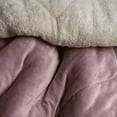 thumbnail image 3 of Vianney Ultra-Soft Twin-Full Size Sherpa Blanket, Cozy and Warm Double-Sided Cream and Pink Plush Blanket, Lilac, 71" x 87", Machine Washable, for Mom, 3 of 8