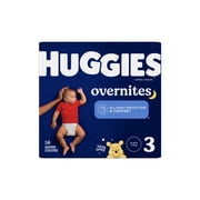 Huggies Overnites Nighttime Diapers, Size 3 (16-28 lbs), 58 Count (Select for More)