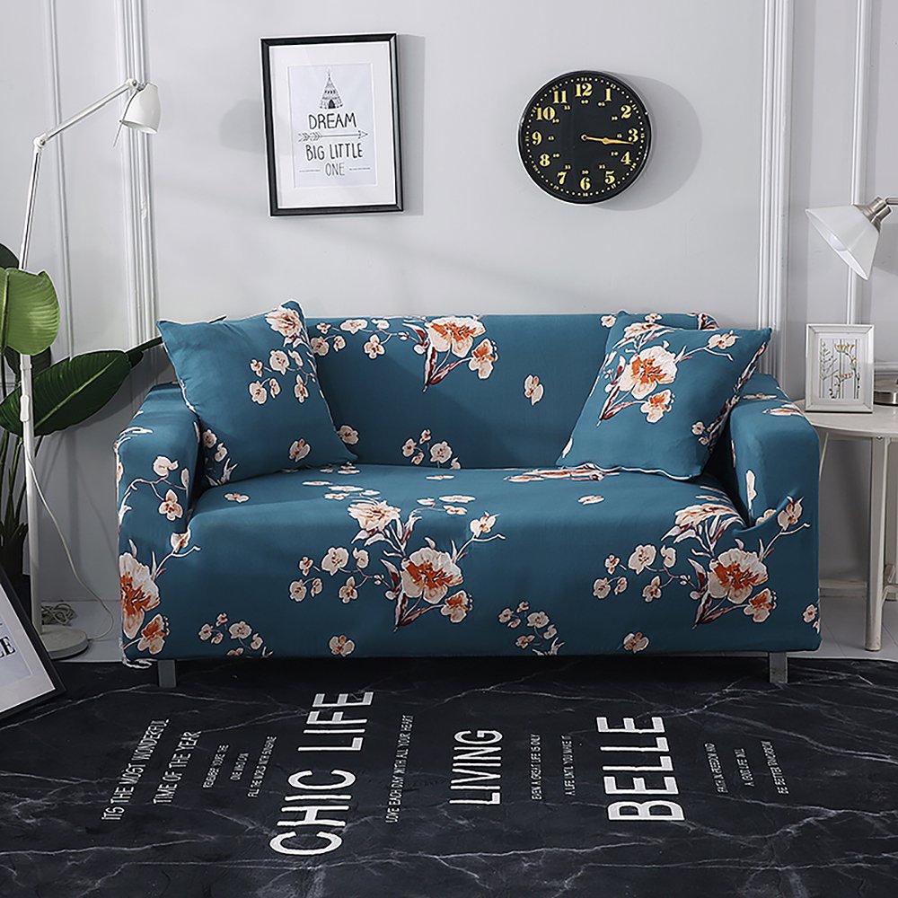 1/ 2/ 3/ 4 SEATER SOFA COVERS Elastic Floral Loveseat Lounge Recliner
