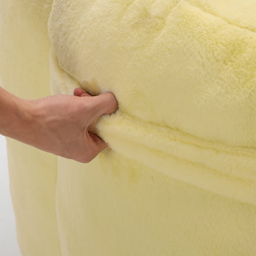 Bean Bag Sofa Lotus type compression – No Assembly, Portable Comfort for Living Room, Bedroom, Yellow