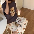 thumbnail image 2 of Pantalones para caminar, pantalones de pijama con dibujos de osos y globos para mujer, pantalones de aire acondicionado para el hogar de primavera y otoño, pantalones casuales sueltos, 2 of 5