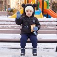 thumbnail image 3 of Abcomgle Toddler Winter Coats 5t Lightweight Puffer Padded Baby Jacket Cute Bear Ears Hooded Winter Coats for Boys Winter Warm Infant Outerwear, 3 of 8
