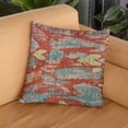 thumbnail image 6 of Plutus Brands Multi-Color Plutus Velvet Ikat Luxury Throw Pillow 20 in x 30in, Double Sided 20" x 30" Queen, 6 of 8