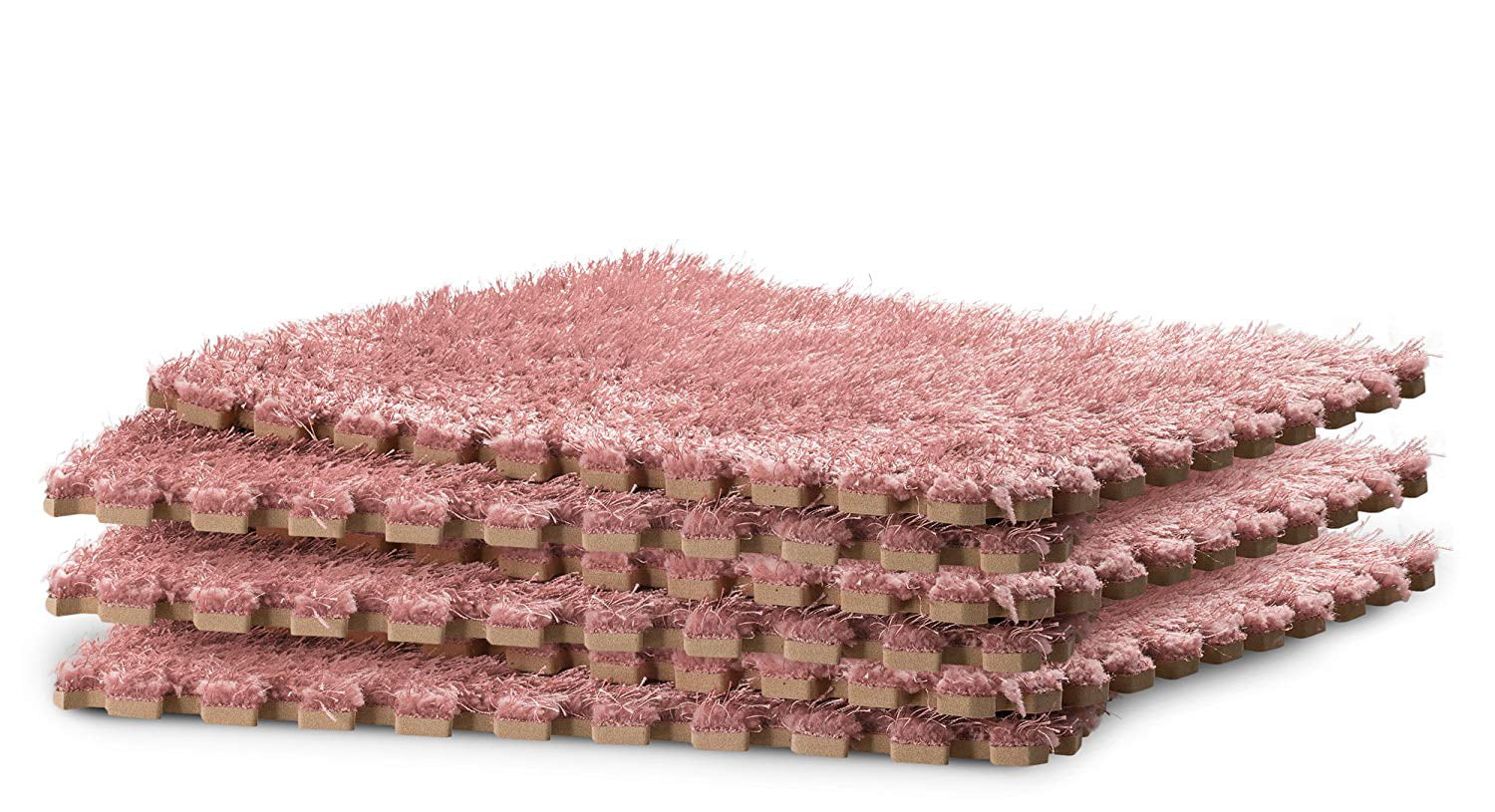 Anti-slip & Durable Rug Ideal for Nursery DÃ©cor Pink Playroom and Kids Room Plush 9 Fluffy Carpet Tiles for Kids Baby Room HemingWeigh Fuzzy Area Rug Velvet-like Texture 
