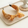 thumbnail image 2 of Women's Wide Bow Knot Headband, Retro Paisley Print Hair Band Accessory, 2 of 2