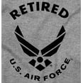thumbnail image 2 of US Air Force Retired USAF Veteran Unisex Plus Size Long Sleeve Tee Shirt Brisco Brands 2X, 2 of 5