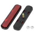 thumbnail image 3 of Unique Bargains Pair M5x0.8 Red Oval Universal Screw Mount Reflective Warning Reflector for Motorcycle Bicycle, 3 of 5