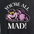 thumbnail image 3 of Alice In Wonderland - You're All Mad - Women's Short Sleeve Graphic T-Shirt, 3 of 5
