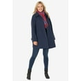 thumbnail image 2 of Woman Within Plus Size Wool-Blend Classic A-Line Coat, 2 of 6