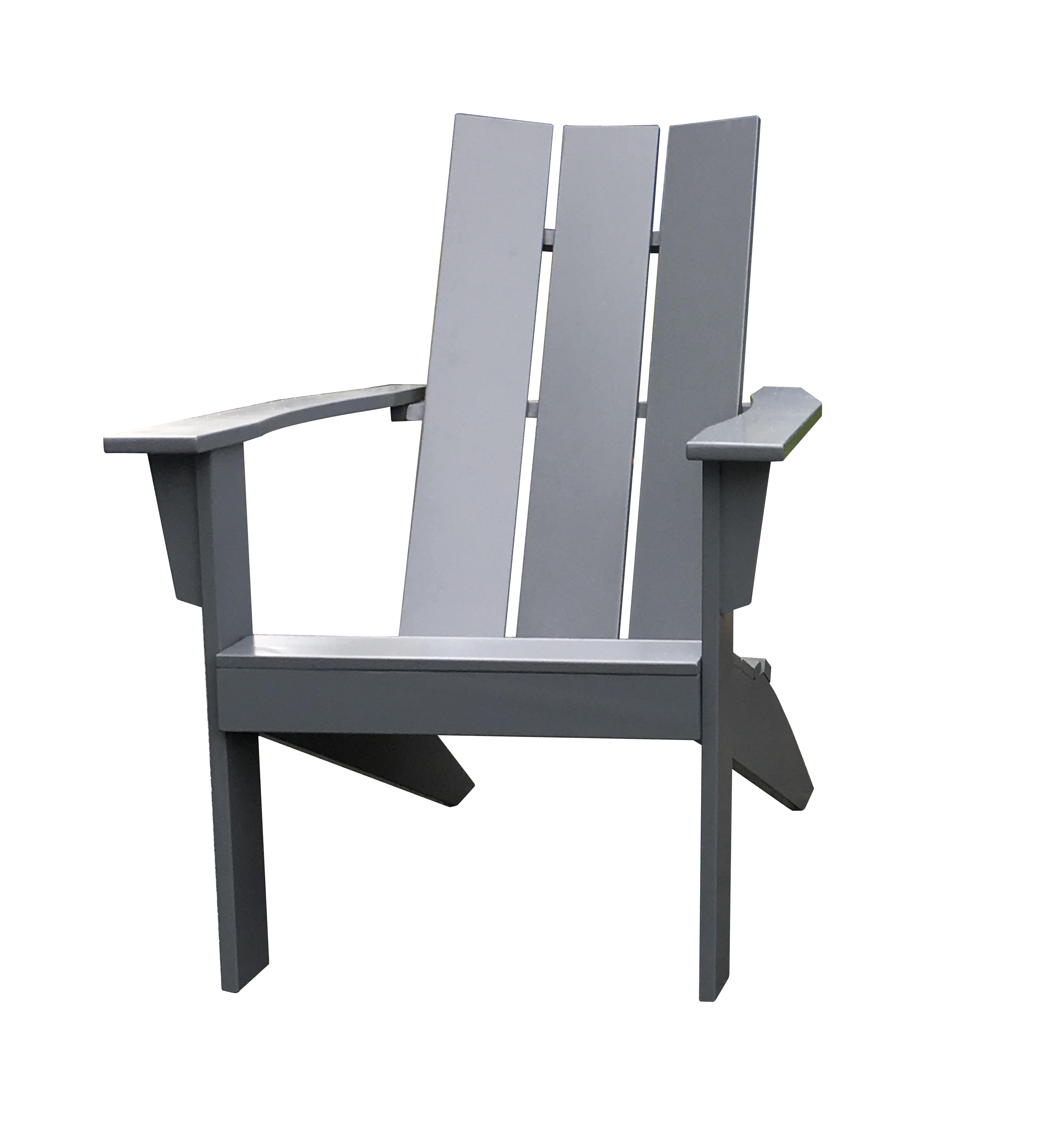 Mainstays Wood Outdoor Modern Adirondack Chair, Grey photo 8