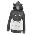 thumbnail image 2 of Portador de Perros y Gatos Yinane Sudadera con Capucha Grande Gris M, 2 of 8