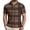 CoffeeF0519&22, variant on Garbnen Men's Polo Shirt Short Sleeve Plaid Color Block Collared Henley T Shirts for Men Lightweight Breathable Casual Summer Beach Vacation Golf Shirts Men M