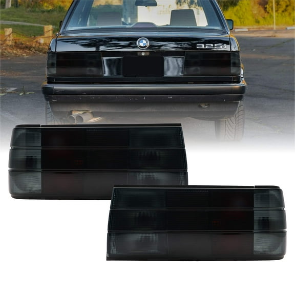 1987-1991 BMW E30 2D /4D / Cabrio Euro OE Frosted Smoked OR Red / Smoke Lens Tail Light