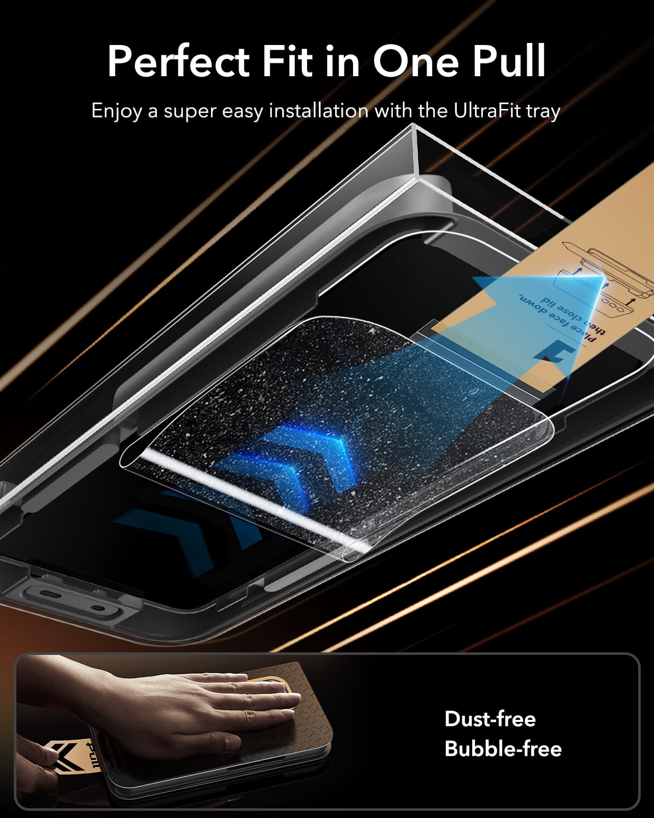 ESR Accessory Glass by Corning™ 3 Pack 9H+ Glass Compatible with Samsung Galaxy S26 Ultra Screen Protector, Anti-Reflective Coating, Military-Grade Protection, Shatterproof & Durable, UltraFit Tray