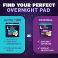 thumbnail image 6 of Poise Overnight Ultra Thin Incontinence Pads with Wings, 8 Drop Extra Absorbent, 20 Count, 6 of 13
