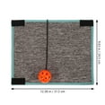 thumbnail image 5 of IBASETOY Scratching Toy Cat Scratcher Circle Grey Cloth Fabric 1Pack Indoor Use Pet Supplies, 5 of 5