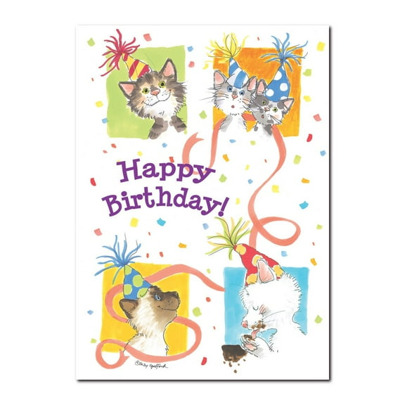 Duckport Kitties Birthday Greeting Card