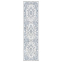 SAFAVIEH Blair Arline Traditional Machine Washable Runner, 2'2" x 8', Beige/Grey Blue