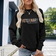 thumbnail image 2 of Tanghaowl Women's Sweatshirt Casual Crewneck Sweatshirt Long Sleeve Soft Everyday Pullover Top for Streetwear and Comfortable Outfit Black L, 2 of 4