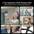 thumbnail image 6 of 4-in-1 Multifunctional 360° Rotation Magnetic Selfie Stick, 4 in 1 Multifunctional Magnetic Selfie Stick with Wireless Remote Control, Portable Extendable Mag Tripod for Travel Vlog, 6 of 9