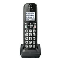 Panasonic Cordless Phone Handset Accessory Compatible with KX-TGD66x Series Cordless Phone Systems - KX-TGDA66M (Metallic Black)