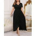 thumbnail image 7 of a.Jesdani Women's Plus Size Formal Dresses Lace V Neck Ruffles Sleeves Wedding Guest Dresses L-4X, 7 of 7