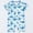 Blue, variant on Kids Boys Romper Cotton Short Sleeve Ribbed Bodysuit - Sky Blue Henley Neck Snap Closure Outfit for Newborn Kids Kids Summer Playwear,Size 18-24 Months