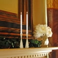 thumbnail image 4 of LumaBase Battery Operated Wick Flame Taper Candles with Metal Holders - Set of 2, 4 of 7