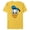 Yellow, variant on Disney Donald Duck Three Caballeros Trip Matching Big Face - Short Sleeve Blended T-Shirt for Adults - Customized-Yellow