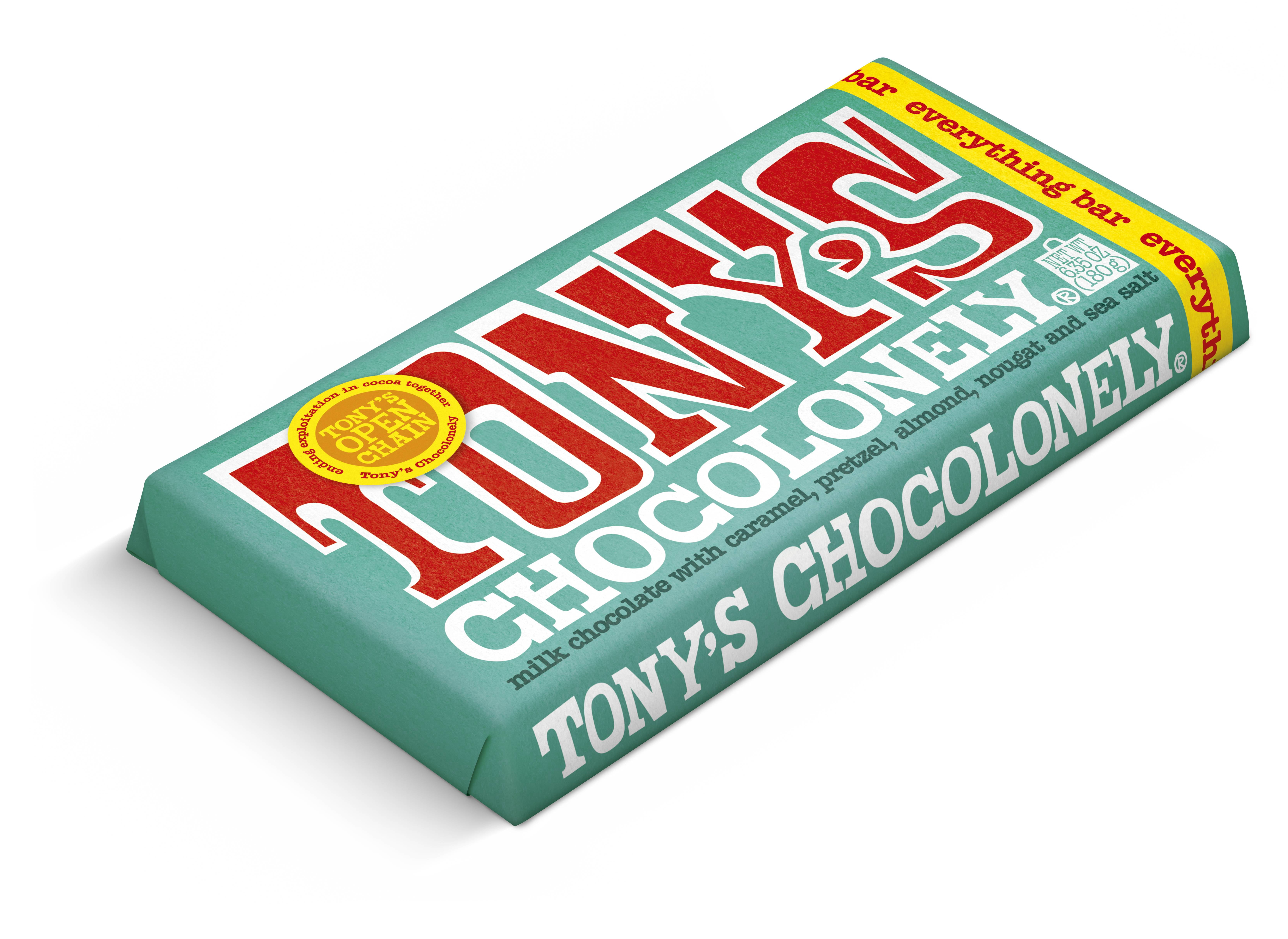 Tony's Chocolonely Milk Chocolate Everything Bar, 6.35 Oz