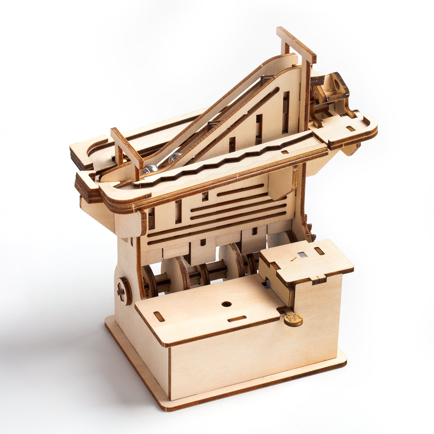 3d Wooden Puzzle Mechanical Gears Set DIY Assembly Model Kits Craft Brain Teaser for sale online 