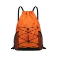 thumbnail image 2 of Fmbmuo Outdoor Drawstring Gym Backpack , Durable Waterproof Adjustable String Bag , For Women Men Traveling Business Hiking Casual Gym, 2 of 6