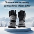 thumbnail image 4 of Guantes Calefactores Inteligentes Calefactables Eléctricos Pantalla Táctil A Prueba Viento Con Pilas para Esquiar Y Montar, 4 of 9