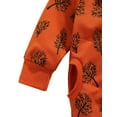 thumbnail image 4 of Seyurigaoka Babies Hooded Jumpsuit Caramel Lion/ Tree Printed Pattern Romper, 4 of 7