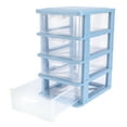 thumbnail image 4 of Eease Makeup Organizer with Drawers for Skincare and Jewelry Storage - Blue, 4 of 4