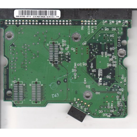 WD400BB-00AUA1, 0000-001003-001 G, WD IDE 3.5 PCB