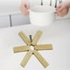 thumbnail image 3 of Almohadilla de madera resistente al calor para mesa antideslizante para decoración de cenas A, 3 of 9