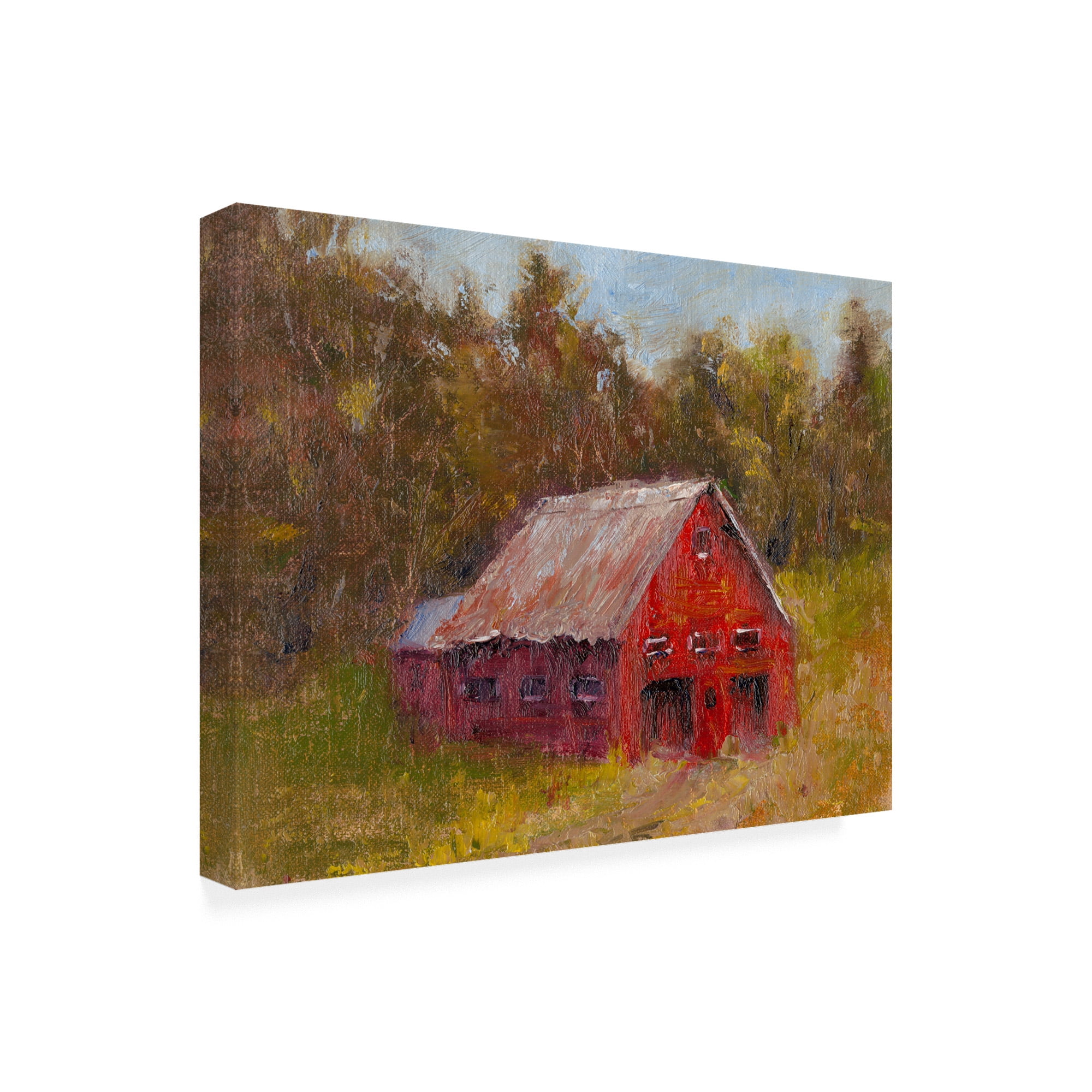 Trademark Fine Art 'Back Road Barn II' Canvas Art by Marilyn Wendling