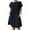 Black, variant on IROINNID Dress for Women 2023 Casual Cocktail Wedding Guest Dress Round Neck Short Sleeved Dress Fit&Flare Dress,Olive Green