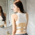 thumbnail image 4 of Chaleco sexy para mujer con tirantes en la espalda, almohadilla para el pecho y sin aro de acero, ropa exterior sencilla y cómoda, 4 of 6