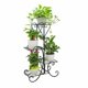 thumbnail image 1 of Estante for macetas de hierro for interiores, soporte alto for plantas, soporte de exhibición for macetas de Metal, estante for jardín al aire libre, 4 niveles, 1 of 6