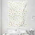 thumbnail image 1 of Star Tapestry, Stars Pattern Illustration Creative Stylish Birthday Bachelorette Theme Print, Wall Hanging for Bedroom Living Room Dorm Decor, 60W X 80L Inches, Yellow and White, by Ambesonne, 1 of 2