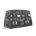 thumbnail image 2 of Xecao Coffee Lover Print Print Fashion Makeup PVC Bag Large Capacity Travel Cosmetic Bag for Women Organizer Toiletry Clutch, 2 of 8
